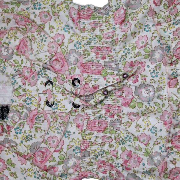Floral Printed Long Sleeves Baby Frocks Dress with Trouser. - Image 4