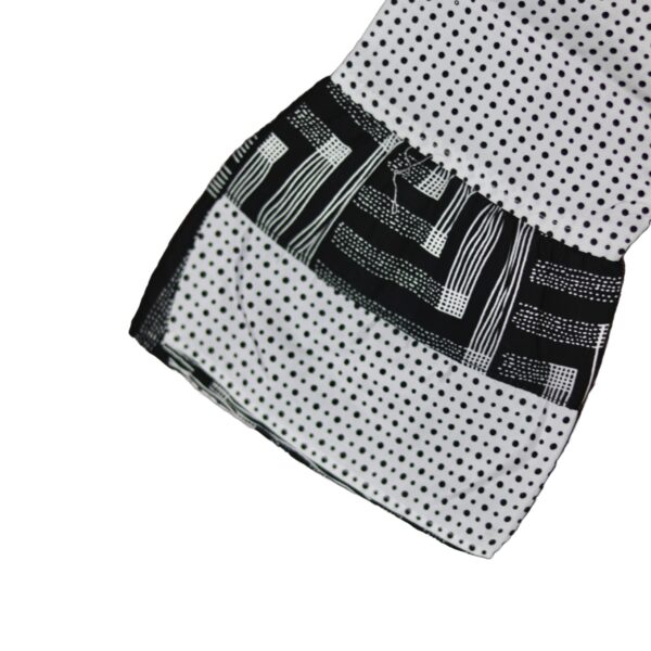 Dots Printed Long Sleeves Baby Frocks Dress with Trouser. - Image 3