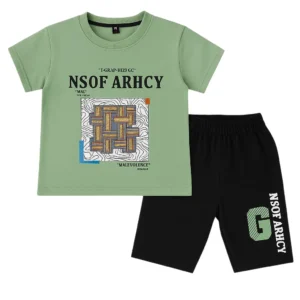 Premium Cotton Summer Outfit for Toddler Boys – Ultra-Soft, Breathable T-Shirt & Shorts Set (Ages 1–4)
