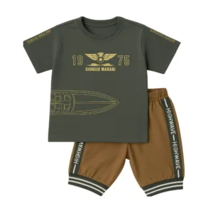 Baby Boy T-Shirt & Shorts Set – Breathable Soft Cotton for 1- 4 year | By Baby Brisk